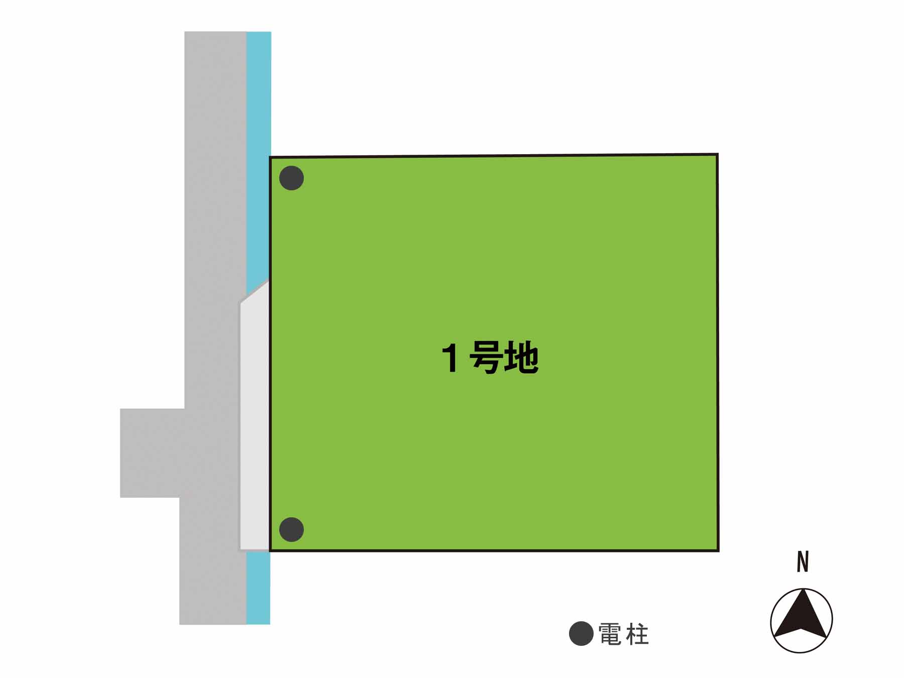 松永2丁目土地の区画図