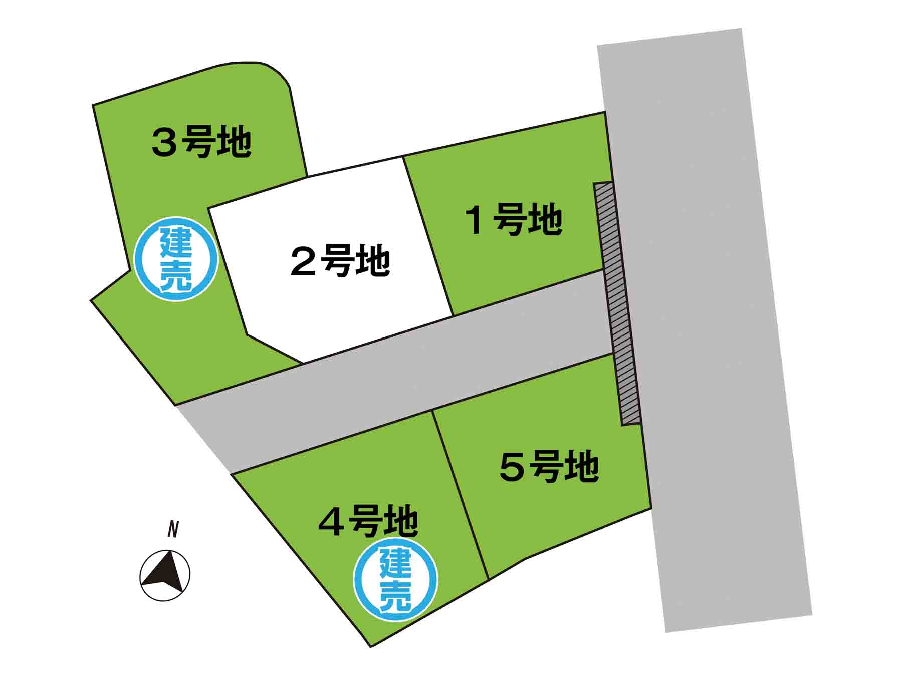 瀬戸町山北の区画図