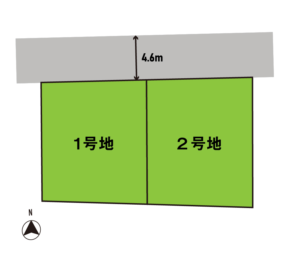 南本庄町の区画図