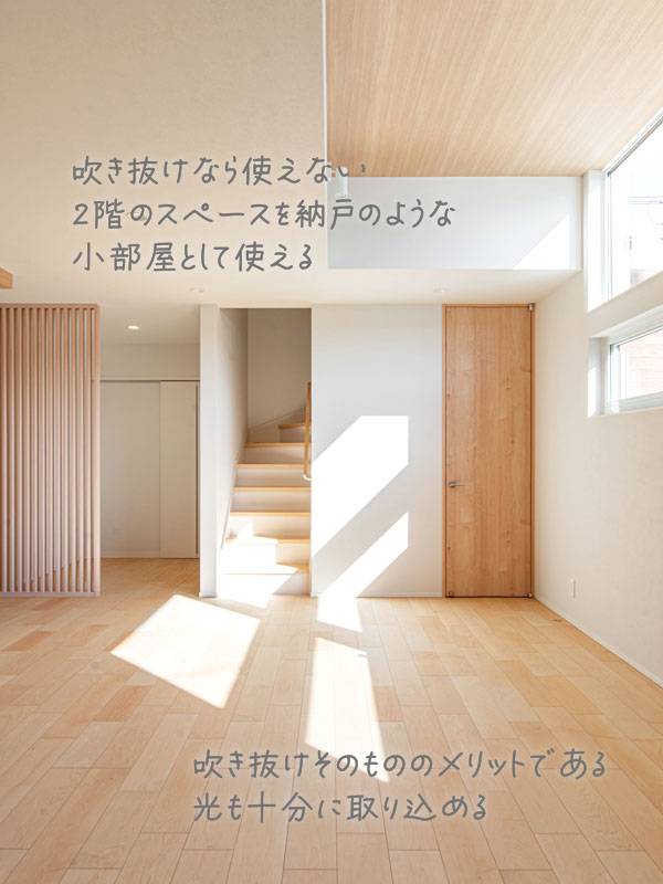 定額制中有門住宅のリビング