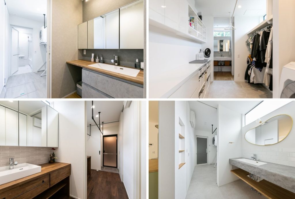 洗面動線室内干しの写真4枚